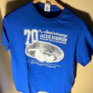 MLB Men’s 70th Anniversary Jackie Robinson Breaking Color Barrier Tee